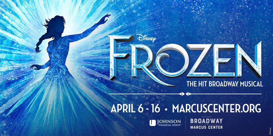 The hit Broadway musical <a href="/FrozenBroadway/">Frozen the Musical</a> is coming to Milwaukee’s <a href="/MarcusCenter/">Marcus Performing Arts Center</a> from April 6-16! For more information and tickets: bit.ly/3Yk2jjv

RT for a chance to win a pair of tickets! 
Winner will be chosen on Friday, March 24.