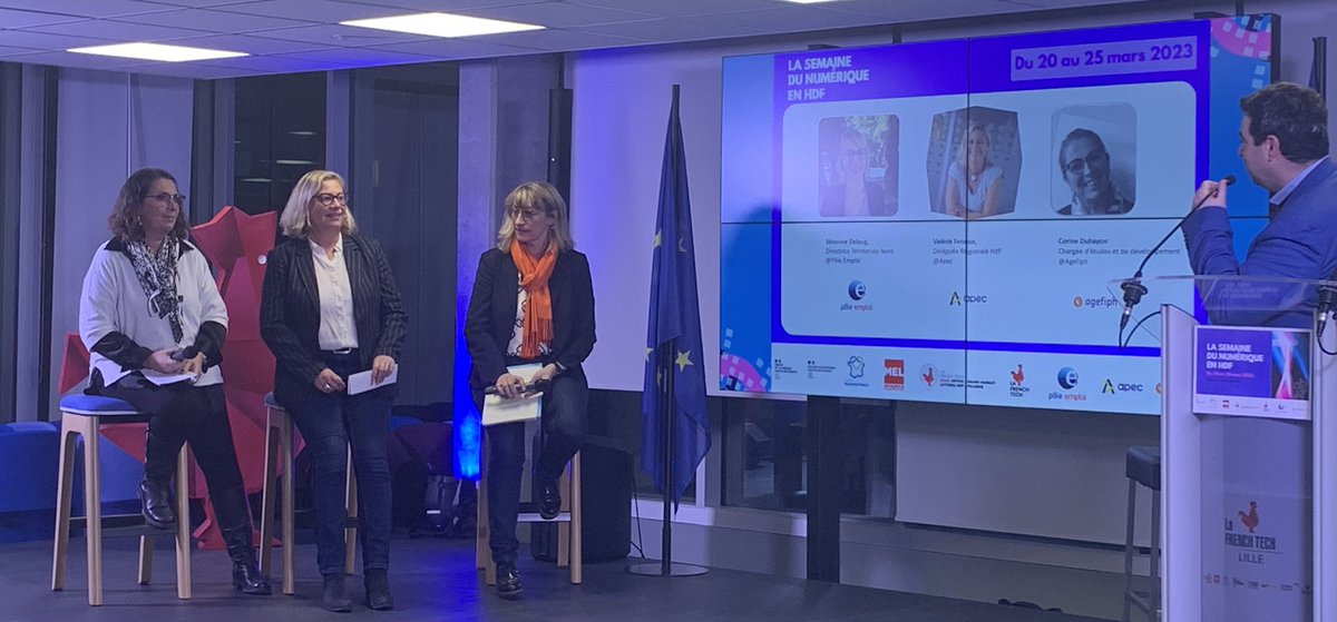 Lancement de la <a href="/SemaineduNumHDF/">Semaine du Numérique en HdF</a> 
L’<a href="/Apec_HDF/">Apec_HDF</a> est ravie d’être partenaire et engagée auprès de la <a href="/FrenchTechLille/">La French Tech Lille</a>