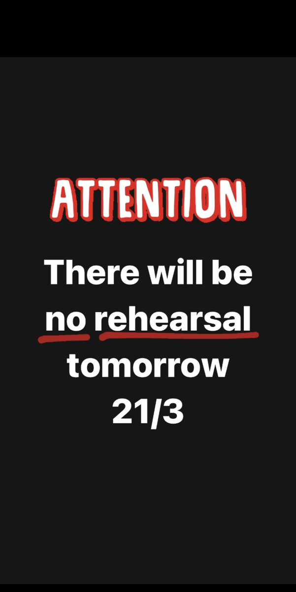 Dear members, there is no rehearsal this week! Please spread the word