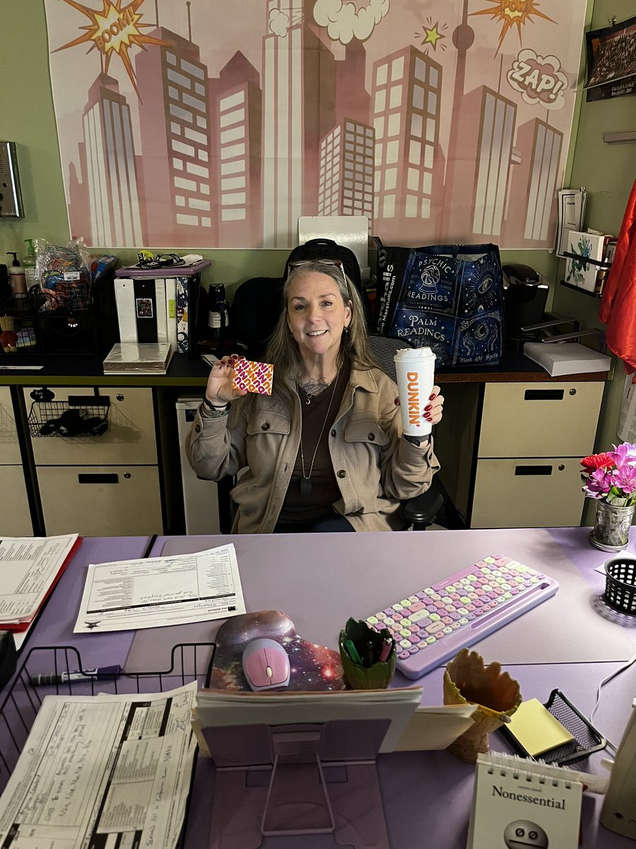 Congratulations to last weeks winner of OMMN Wellness Bingo! Ms. Barrett will be enjoying herself some Dunkin’. #AACPSAwesome #OMMNPride