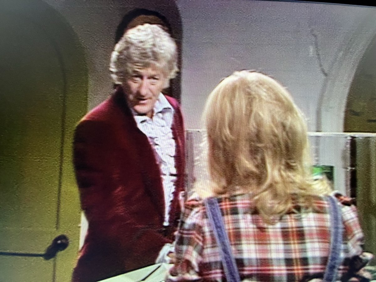 NottmTARDIS's tweet photo. ‘A mysterious attack on a high-ranking diplomat…savage guerrillas who vanish into thin air…ape like monsters in pursuit-and behind it all are the Doctor’s deadliest enemies” it’s season 9 it’s Day of the Daleks episode 1 #DailyWho #RunningThroughCorridors https://t.co/nsU3B4odJn
