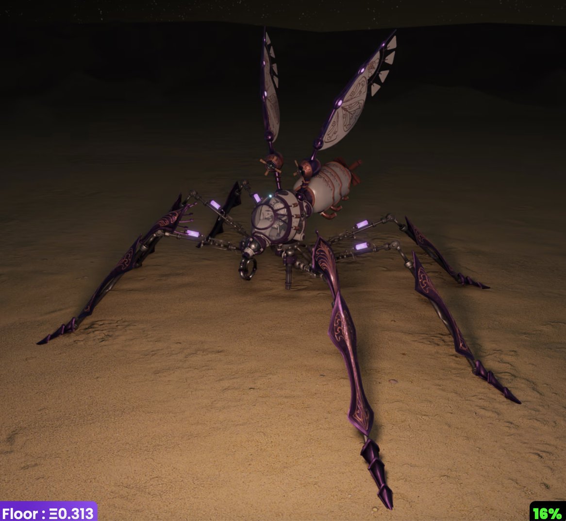 T2000_NL's tweet photo. @0xmd10 my entry NFT into @SeedworldMeta is called Skyrider it is large, delicate, slow-flying mosquito comparable to a helicopter https://t.co/1whSJN78l0