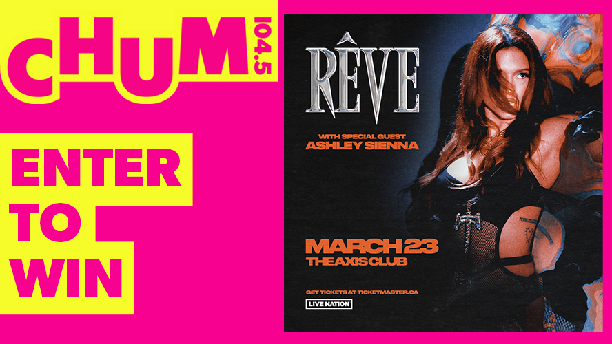 Chum1045's tweet image. @REVEMTL will here at @TheAxisClub_ THIS THURSDAY! 💫

Enter at iheartradio.ca/chum/contests for your chance to win a Meet &amp;amp; Greet and a pair of tickets! 🎟️