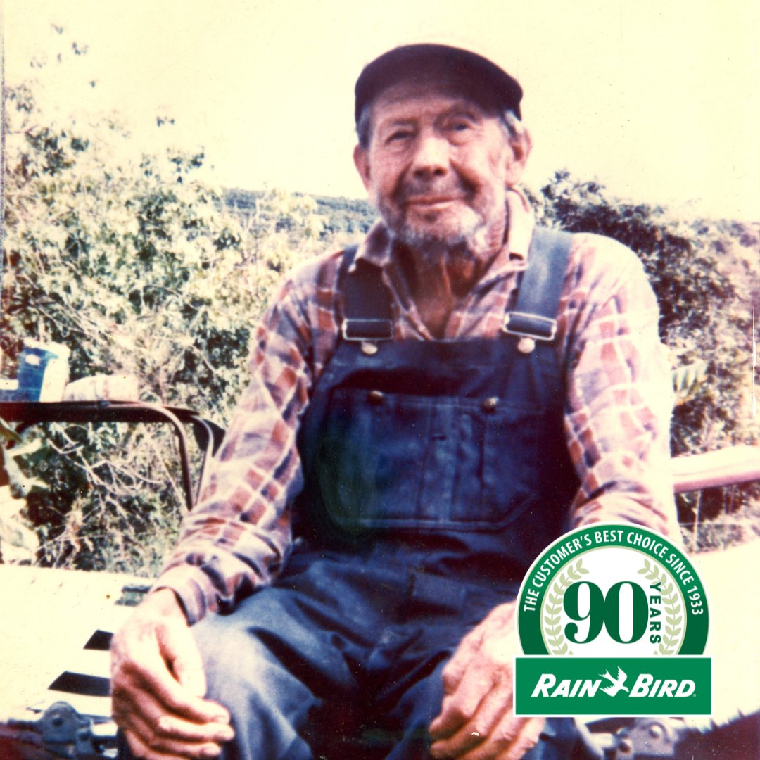 90 years ago, a farmer from California had the idea to invent a horizontal action impact sprinkler that would revolutionize watering and agriculture. Since 1933, we have been making Orton Englehart's vision of efficient irrigation come true. #RainBirdSince1933 #90YearsandCounting