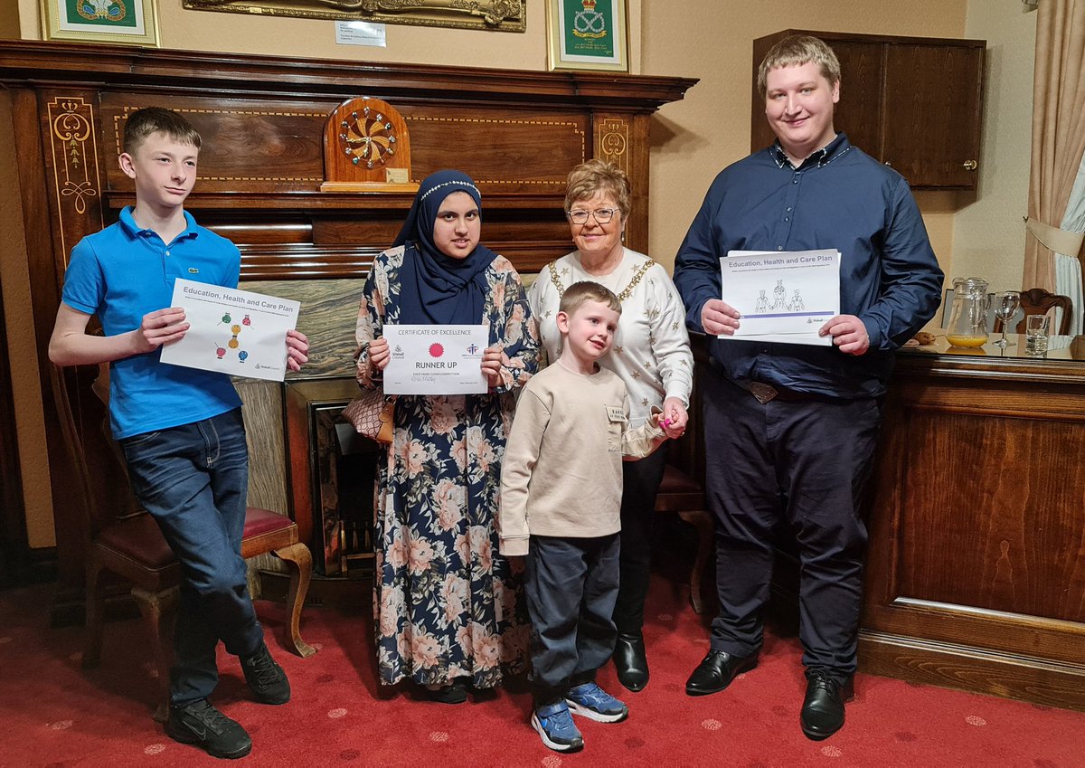 AmyIsaacson83's tweet photo. The Local Authority and FACE Walsall held a competition for the young people of Walsall to design the front cover of the Education Health and Care Plans. 
#EHCP #WR4C #Walsall #SEND #SENDWalsall #coproduction https://t.co/Lkkz2GvMJt https://t.co/t0frzvcA2l