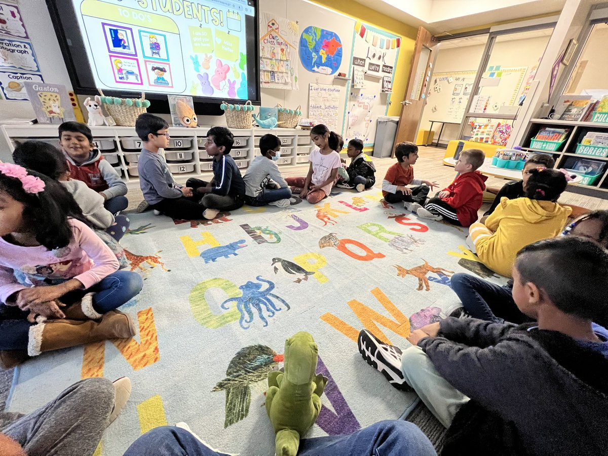 Morning meeting after a long break is my favorite! I love the excitement in the air to share fun memories and catch up with classmates 😍