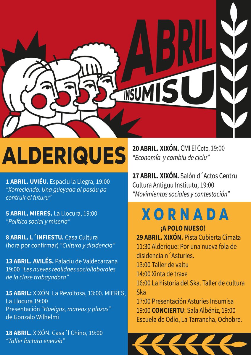 AndechaMoceda's tweet photo. Ñaz l’Asturies Insumisa, la reorganización de la xunidá de la disidencia n’Asturies, na que participa Andecha Astur.
#andecha #andechaastur #andechando #asturies #puxaasturies #asturiesinsumisa https://t.co/Q4xqZiLnvH