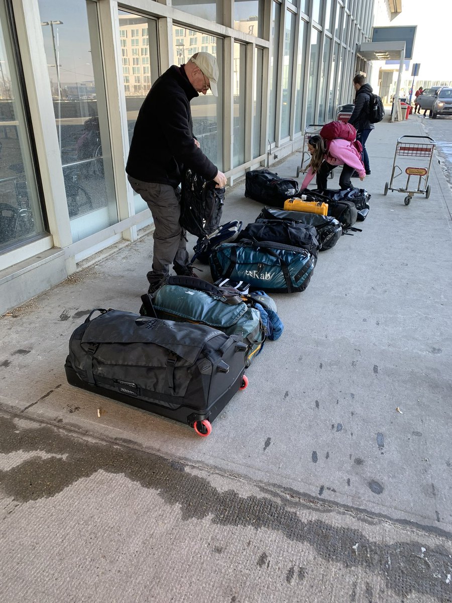 GJ_Woolley's tweet photo. Travelling light on our way to Yellowknife  and TVC for another year of snow measurements ❄️ https://t.co/6TV7KVFhWX