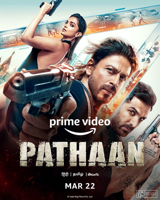 OTT पर कल से देख सकेंगे शाहरुख खान की फिल्म पठान You can watch Shahrukh Khan's film Pathan on OTT from tomorrow