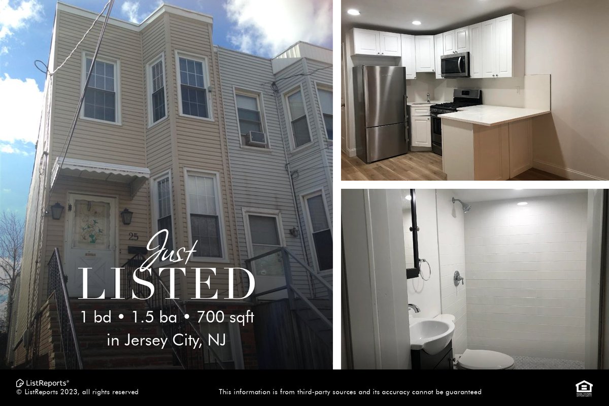 I'm delighted to bring this 1-bd, 1.5-ba property in Jersey City to market!
#njrealtor #jerseycity #jcrealestate #homesintheknow #houseexpert #realestate #realtor #realestateagent  #nycrentals #apartments #rentals #jerseycityrentals #jcheights #realestate #Homesbypreferredrealty
