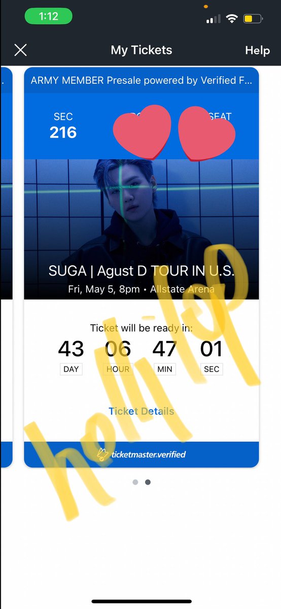 hollilopp's tweet photo. WTS Rosemont Agust D Tour
2x Friday May 5 row g + p
bought resale for $275 each and will sell for the same! 
paypal only~ https://t.co/xY65JypBZR
