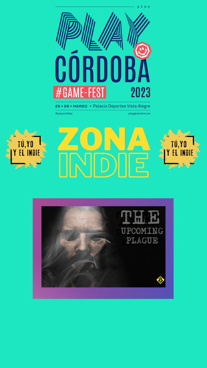 Seguimos anunciando juegazos para la zona indie de <a href="/playgenpro/">Play Generation</a> . Tenemos a los chicos <a href="/thecrownofwu/">THE CROWN OF WU 🐵 Now in #XBOX#PS4, #PS5 & #STEAM</a>  con su juego de acción  que sale ya y el gran <a href="/Alcalde_GameDev/">David Alcalde</a> con su juego de suspense y terror.....

¡¡Nos vemos este finde en #playcórdoba !!

#indiedev 
#indiedevs 
#gamedevs