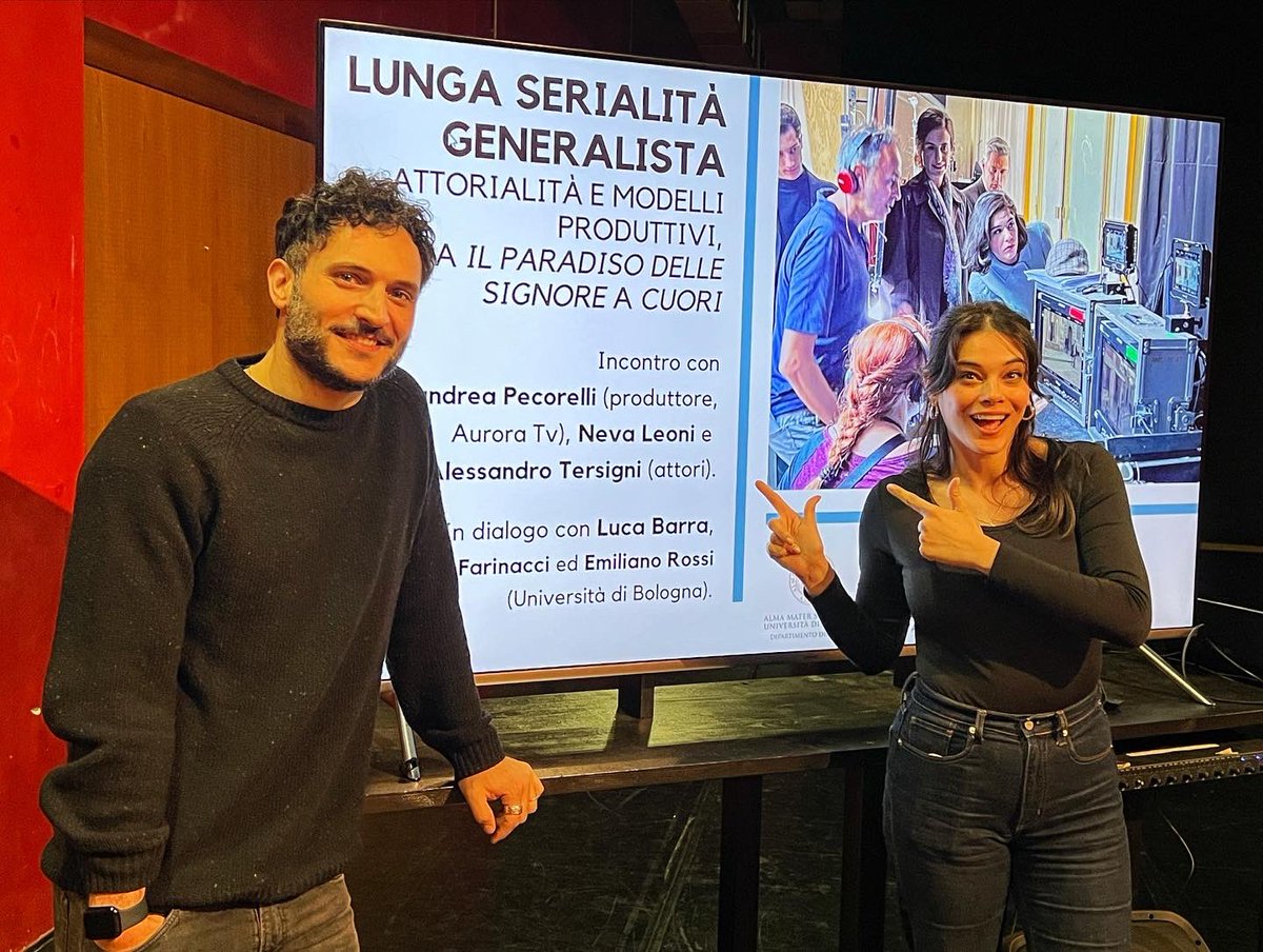 luca_barra's tweet photo. Oggi, qualche racconto e riflessione sul Paradiso delle Signore, su Cuori, sull’industria della fiction, sul mestiere dell’attore seriale. 
#factor #incom #damslab https://t.co/tbCbZuXeNG