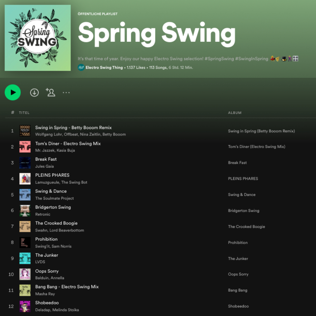 electroswingt's tweet photo. Spring is finally here! π· πΈ πΊπ» π» #ElectroSwing #ElectroSwing2023 #SwingInSpring
π Listen HERE #SpringSwingMix: https://t.co/2C2TIMsAKT
π Blog Post & Tracklist: https://t.co/OJn2KauIoh
#SpringSwing #Spring #SwingInSpring #ElectroSwing #Mix #SpringSwingMix2023 https://t.co/RPg6uw0dBF