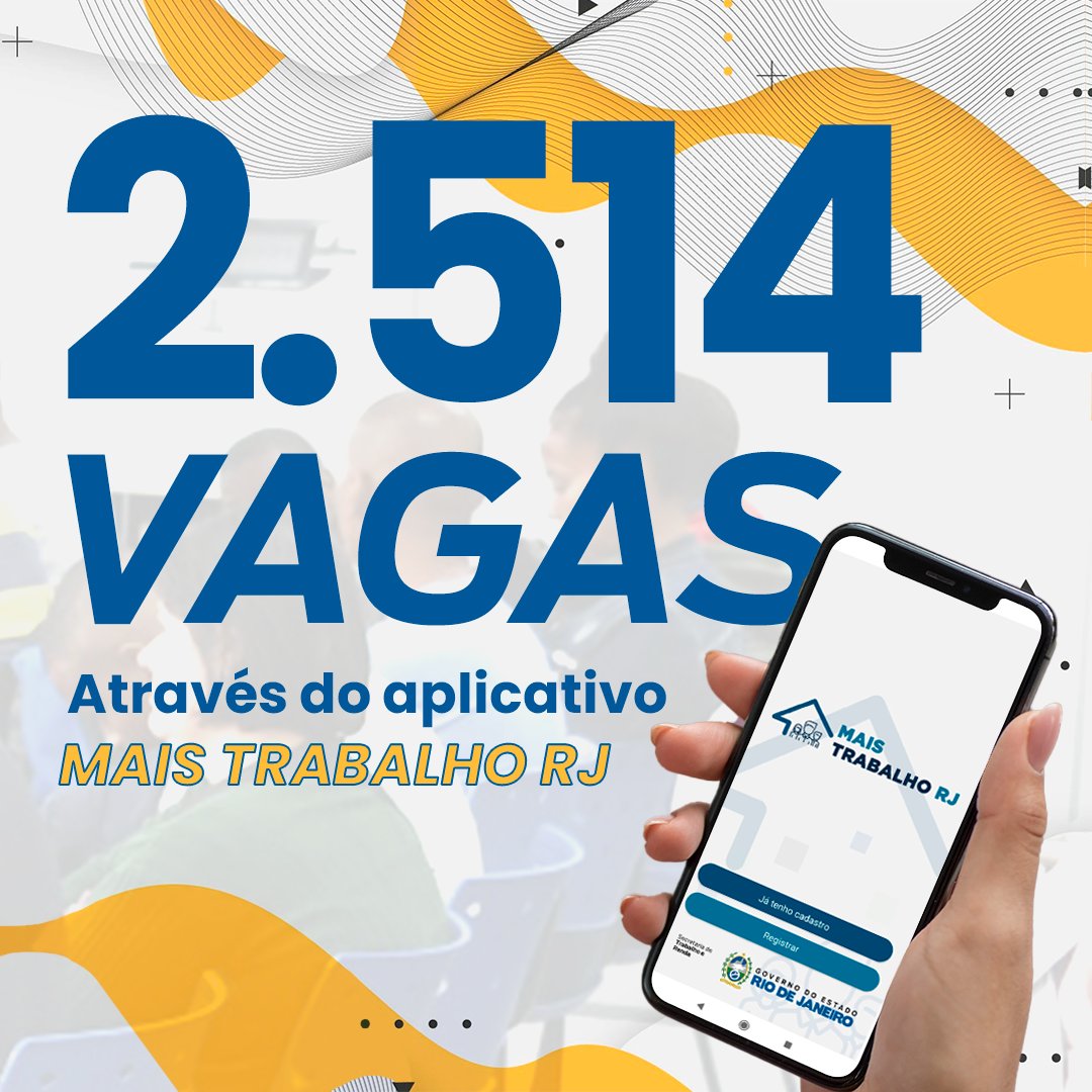 Setrab_RJ's tweet photo. Está buscando emprego? 📢
Essa é mais uma semana de muitas oportunidades para a população fluminense. A #Setrab divulga 3.304 vagas, que estão sendo disponibilizadas para o cidadão através do Sine e aplicativo #MaisTrabalhoRJ!
#SetrabRJ #Trabalho #RJ #GovRJ #Oportunidade #Vagas https://t.co/shxPzIg6Uq