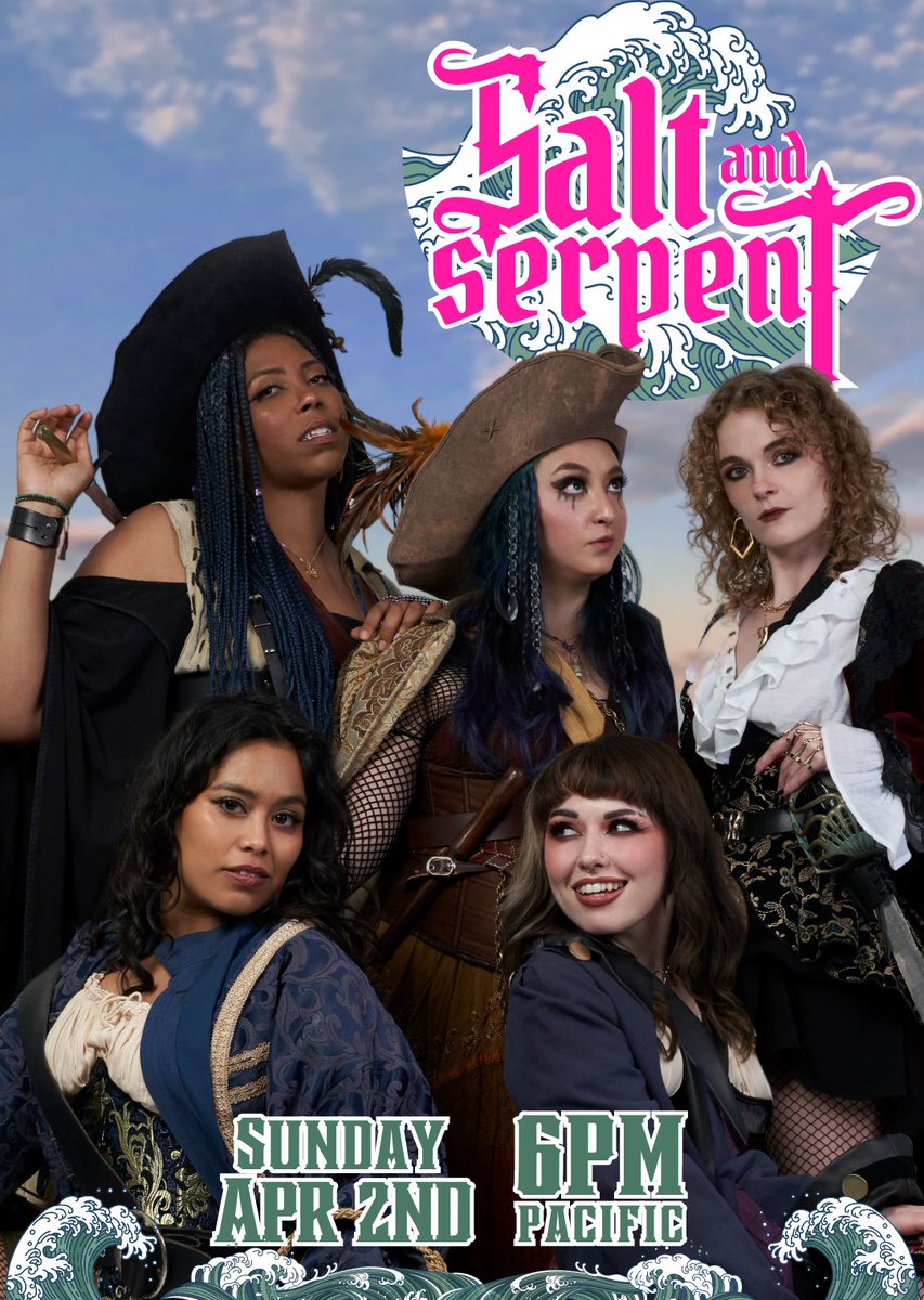 ThePixelCircus's tweet photo. Salt &amp; Serpent, a story of rainbow romance and revenge sets sail April 2nd. https://t.co/26JLwIaBL4