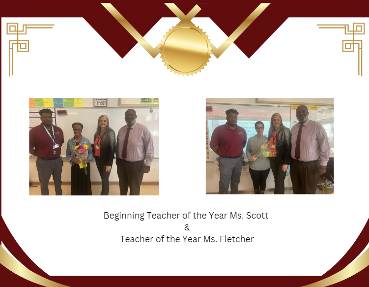 Congratulations to our teacher of the year and beginning teacher of the year!