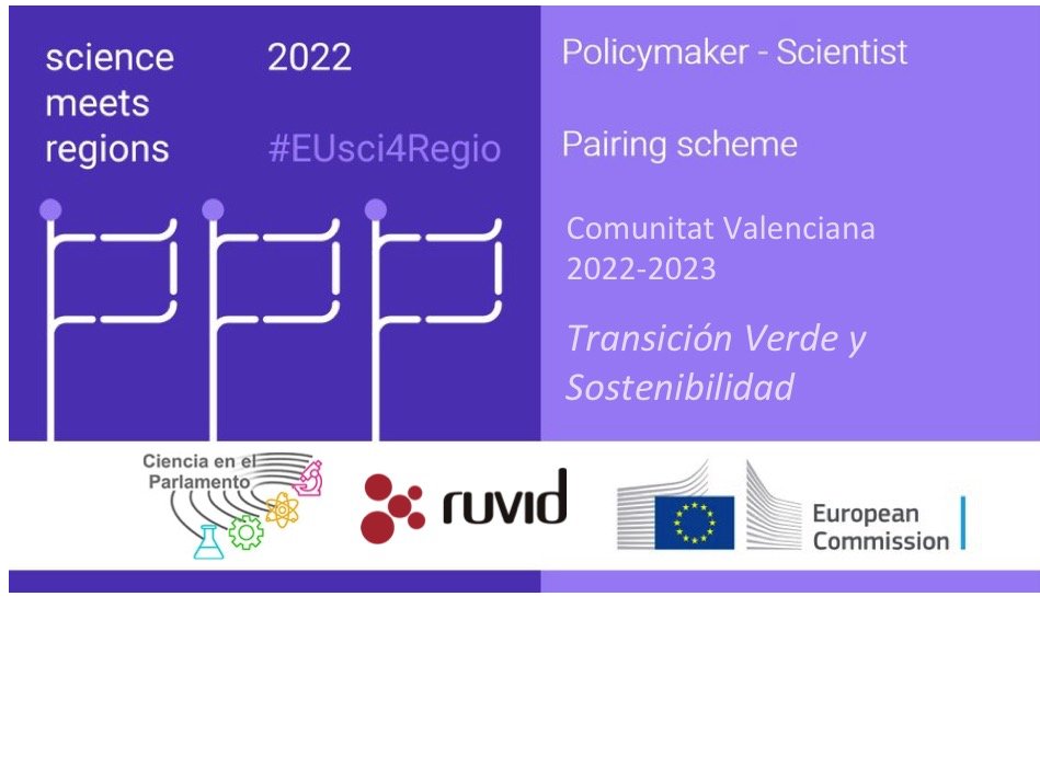 Conoce a los 12 científicos y científicas del programa de emparejamiento "Transición Verde y Sostenibilidad" 👩‍⚖️👩‍🔬🏦♻️ que organizamos en la Comunitat Valenciana con @asociacionruvid y @EU_ScienceHub #EUsci4Regio #Science4Policy #CienciaenelParlamento ➡️  