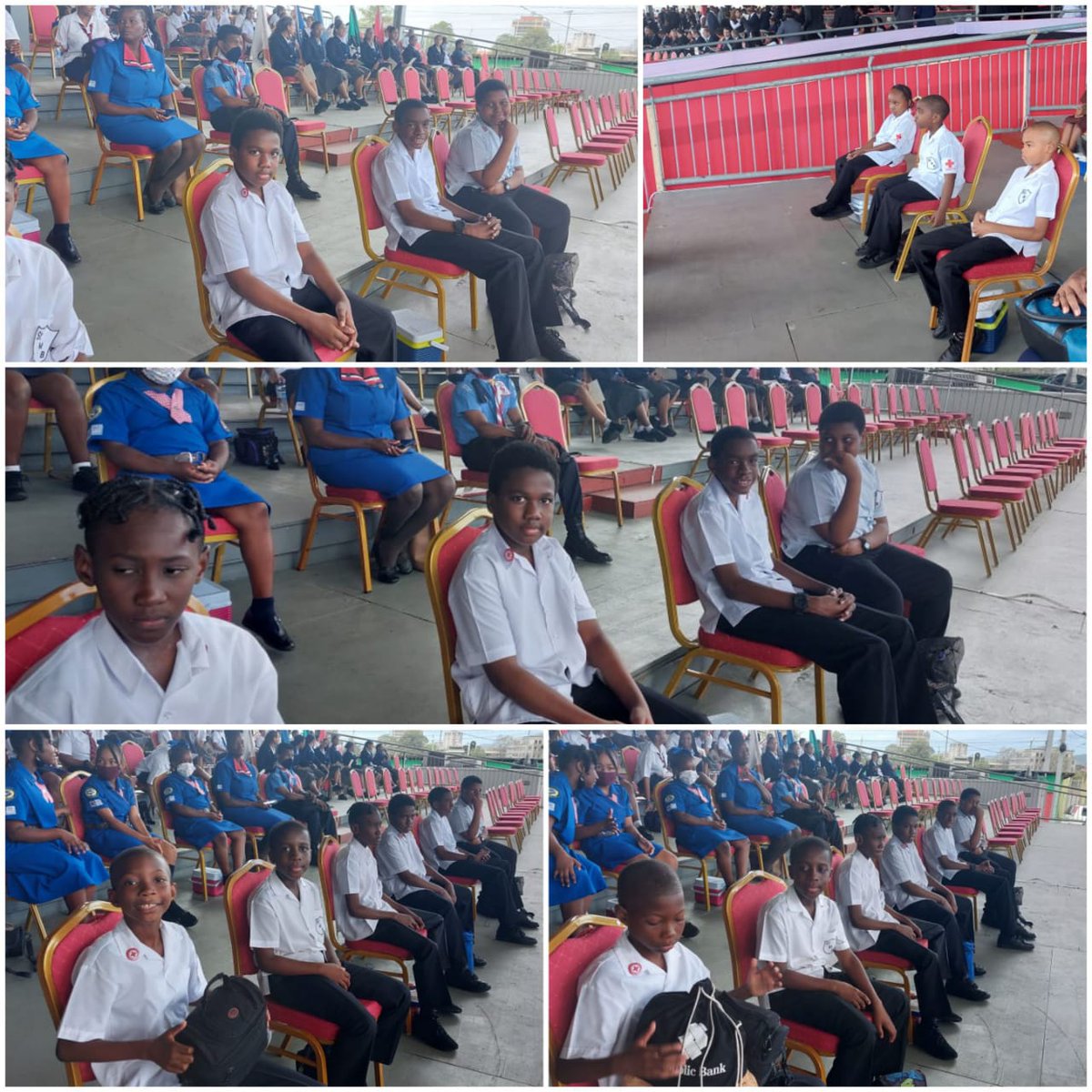 ttredcross's tweet photo. Our TTRCS Youth Links had the privilege of attending the Inauguration of the 7th President of the Republic of Trinidad and Tobago, Christine Kangaloo, this morning at the Queen's Park Savannah.
#TTRCS #youthlinks #missionbased #peoplefocused #communitydriven https://t.co/SWHmkUxHp7