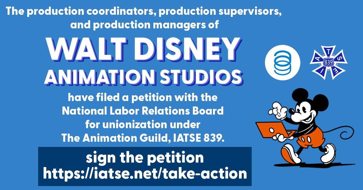 It’s been 42 days since D!sney has claimed that production supervisors and production managers don’t qualify for unionization!