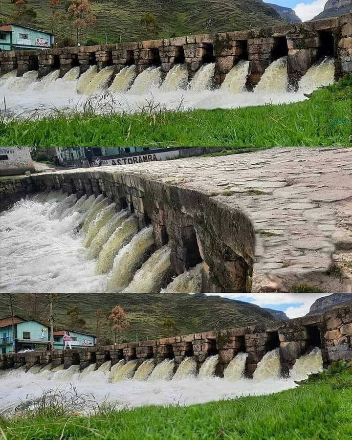 LaSalitadelSin's tweet photo. Puente Inca en Huarautambo tiene 500 años. Construido en el gobierno de Pachacútec. Sigue firme. No había Club de la Construcción. https://t.co/ccicDAL873