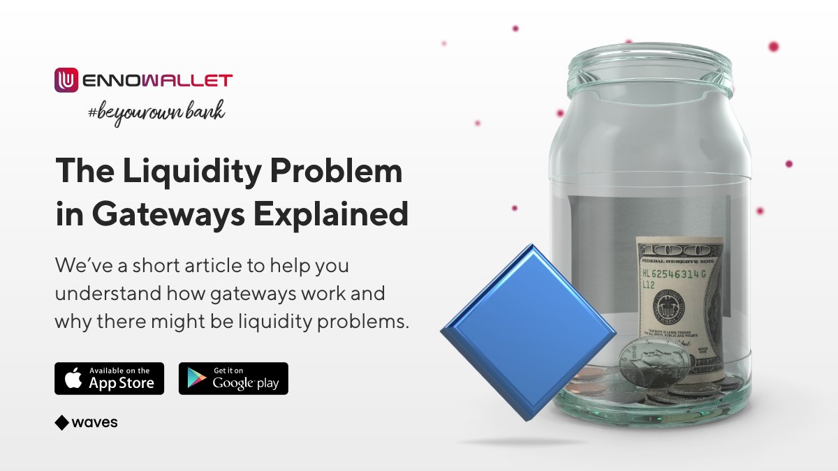 If you are having problems while withdrawing from the Waves blockchain, it might be a liquidity problem in gateways. 🧐 We have seen many people experiencing similar issues, so we have a short article to explain what is happening and why. Read now 👉 enno.to/wgts