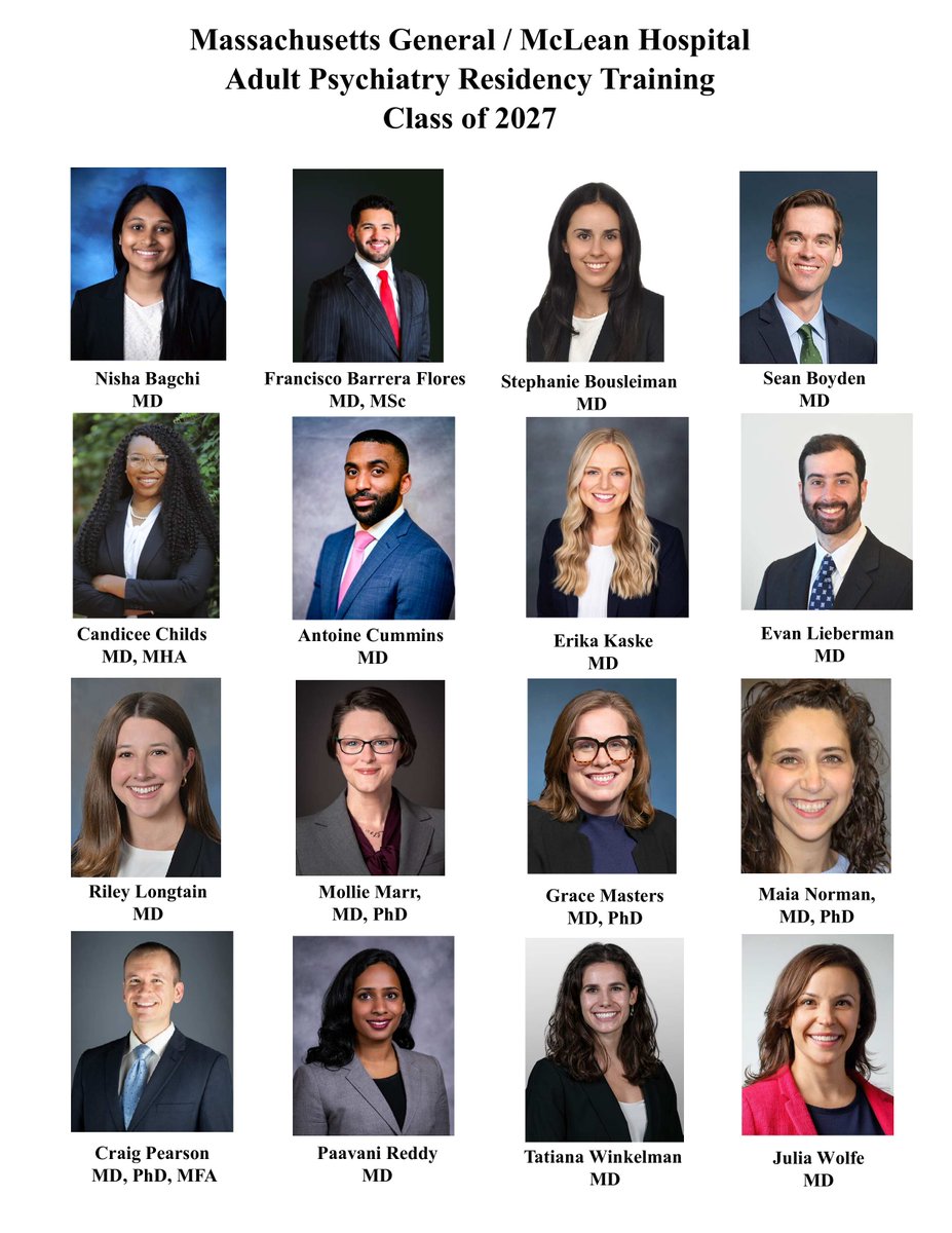 We are all so excited about the new Psychiatry Residency Training Class of 2027. Can't wait to meet you? Congratulations!!

<a href="/McLeanHospital/">McLean Hospital</a>  <a href="/MGHPsychiatry/">MGH Psychiatry</a> 
#Match2023 #psychtwitter