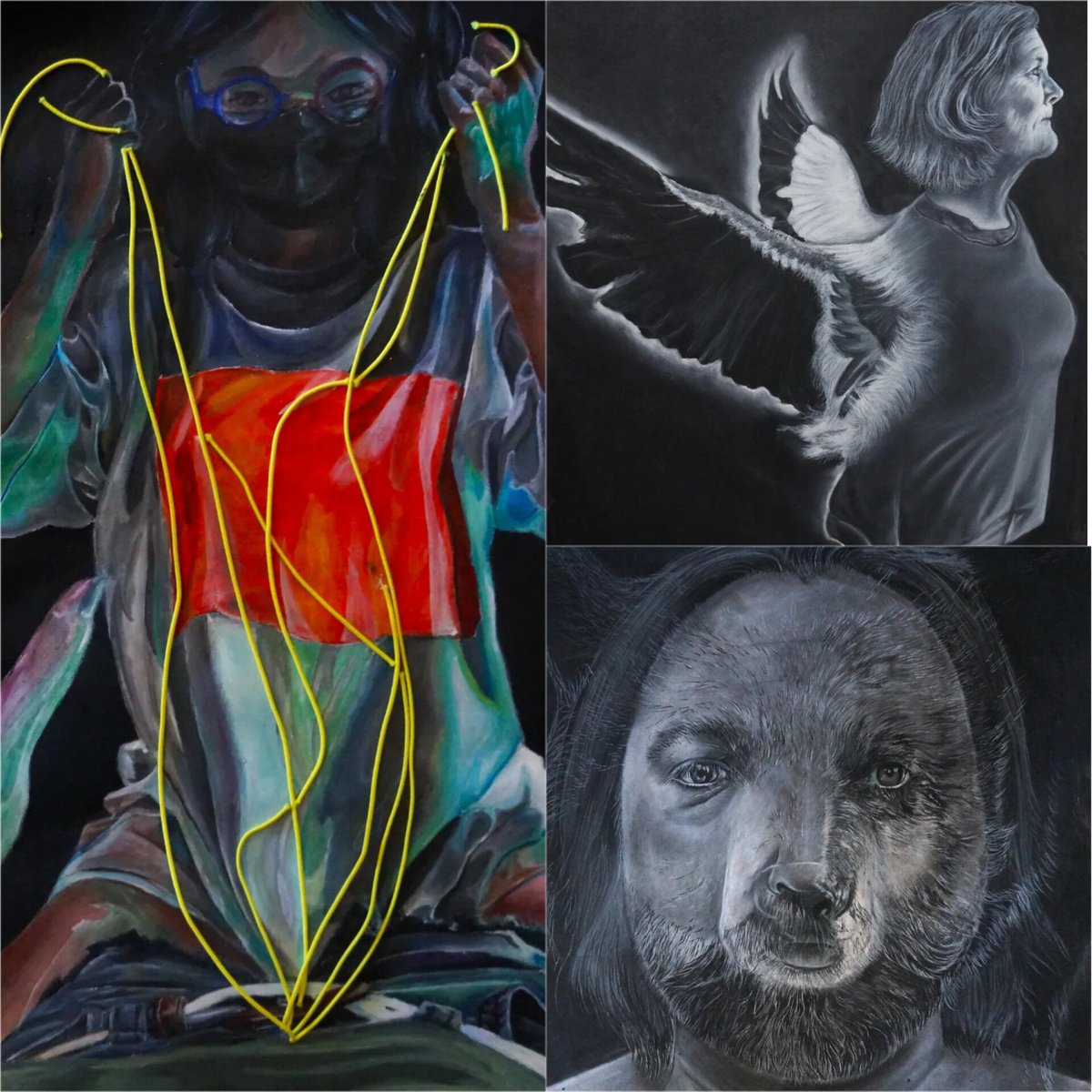 1/5 Congrats to the following Atherton Art students for recieving an HM in the regional KYAEA All-State Art competition: Painting: Ryan Shown, Piper Meredith-Hudson. Mixed Media: Josefina Melian. Drawing: Valeria Montanez, and Bayla Jacobson x2 ! <a href="/atherton_high/">J.M. Atherton High School</a> <a href="/CoachFluhr/">Stephanie Fluhr, Ph.D.</a>