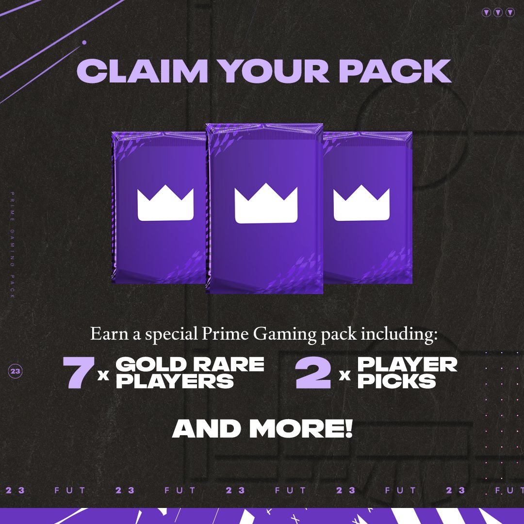 EASPORTSFC's tweet photo. With a 🎂 celebration just around the corner, another @primegaming drop's arrived 🙌

Link your accounts and claim your unique rewards today 🔗

https://t.co/tnX0Nw3sGT

#FIFA23 #FUT https://t.co/Fdn0ow2iNq