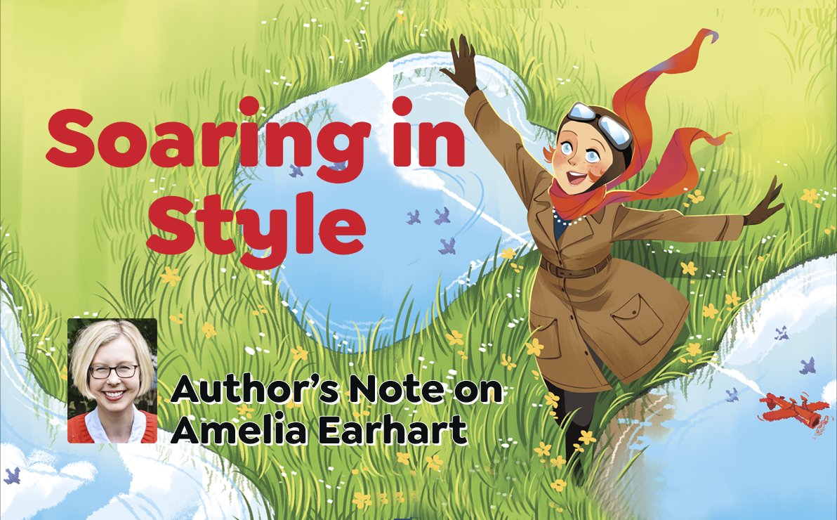 What moved author <a href="/jenwilsonkc/">(kevin for) Jennifer Lane Wilson 📚</a> to write SOARING IN STYLE, sharing this lesser-known story of Amelia Earhart, America’s first celebrity fashion designer? Learn more about Jennifer's inspiration and how Amelia Earhart was truly ahead of her time. 🗺️ 👜 ➝ bit.ly/3ZYUsZB