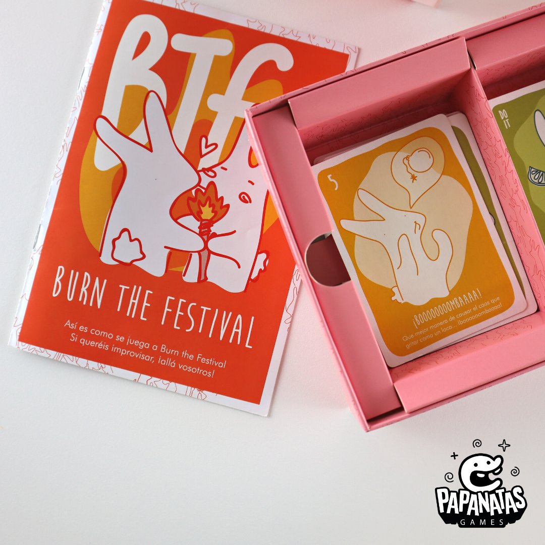 Está feo que lo digamos nosotros, pero es que es bonito el Burn The Festival, ¿eh?

Los colorinchis, las ilustraciones… Nos tiene enamorados, ¿a ti qué te parece?
___
#cartas #previa #juegos #partygames #fiesta #amigos #burnthefestival #festival #juegosdemesa