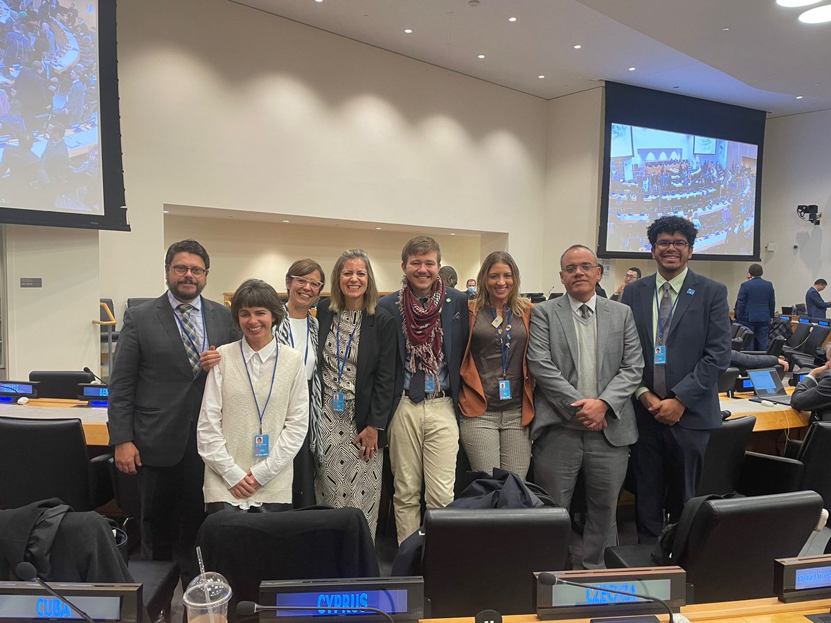nova_ipsi's tweet photo. We congratulate IPSI researcher #JúliaVeiga, Advisor to the Brazilian Delegation to the UN at #BBJN negotiations, for calling for attention on #IP legal aspects on #Access2Knowledge and #TechTransfers within a promising treaty on the protection of marine life and biodiversity. https://t.co/bVciplbfAm