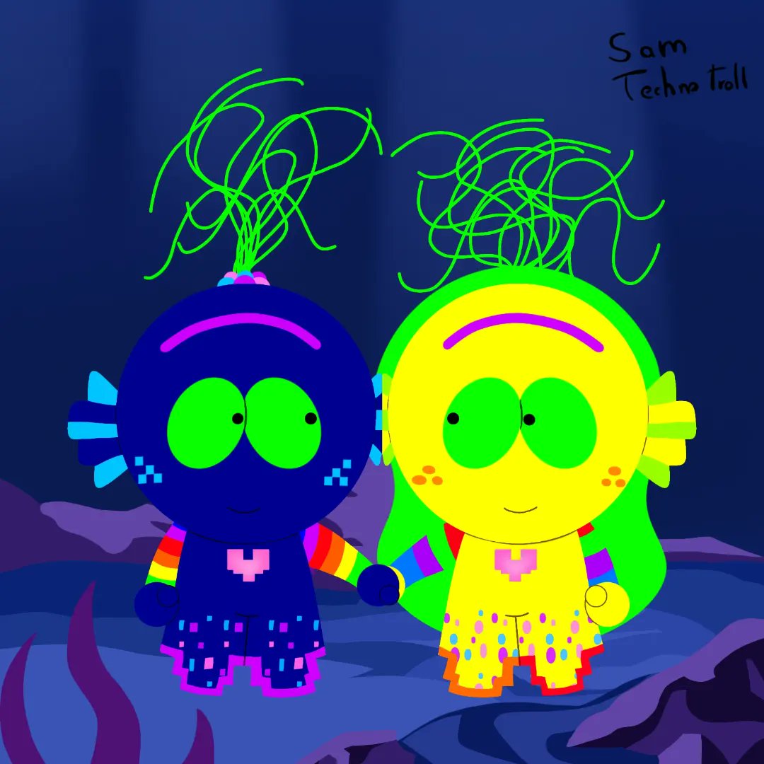 SamTechnoTroll's tweet photo. Thanks to an idea from a chapter of south park it occurred to me to make this drawing
#Trolls #Trollsworldtour #Trollstopia #TrollsDreamworks #dreamworks #DreamworksTrolls #TechnoTroll #TechnoReef #Kingtrollex #ReyTrollex #SamTechnoTroll #Samllex #love #ship #southpark #Trollsart https://t.co/hKGDhqFg3E