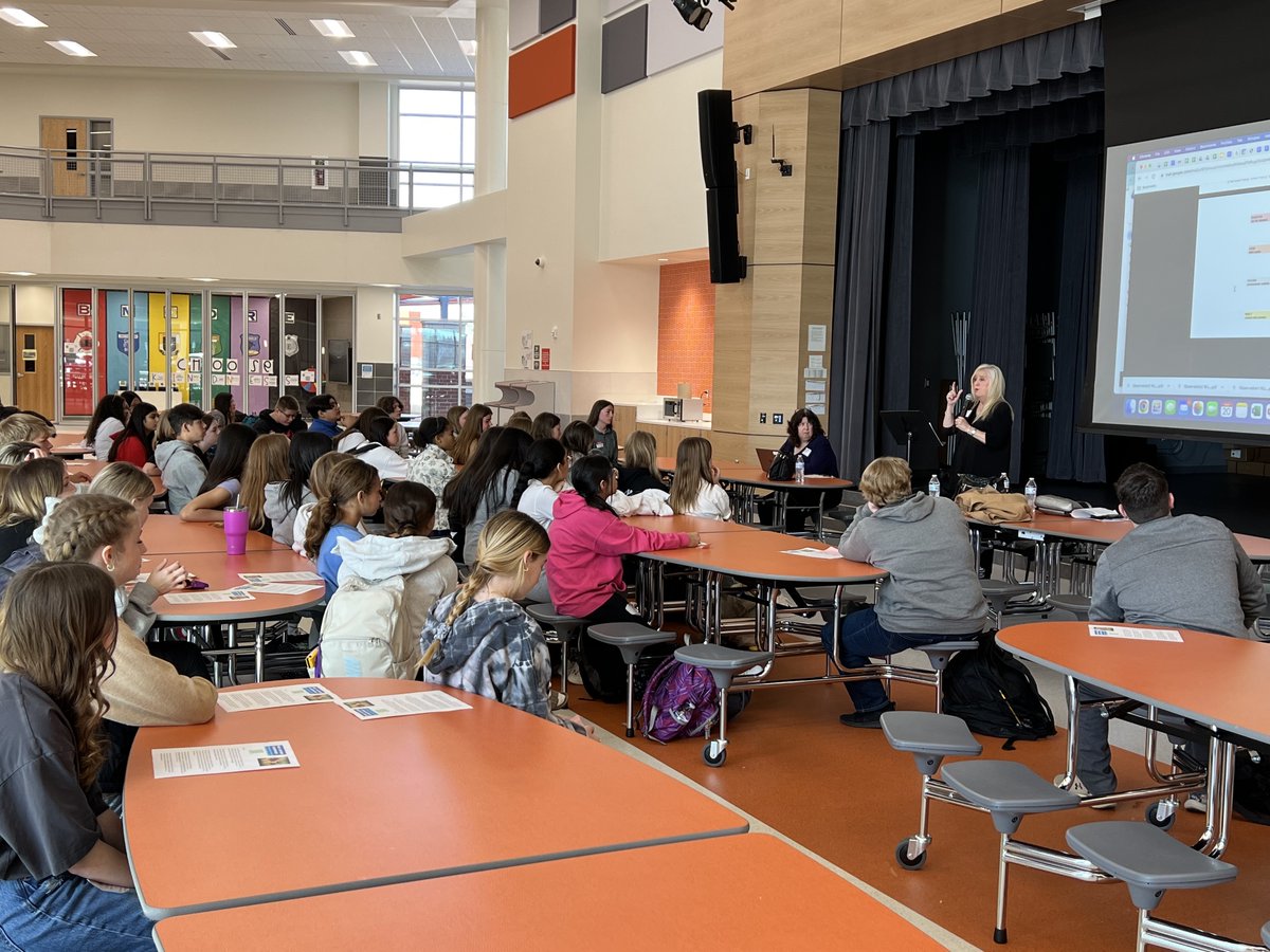 CelinaISD's tweet photo. What do you want to be when you grow up? Moore Middle School held its career day today where 8th graders learned about careers from public service to engineering along with those very important soft skills including introducing yourself with a confident🤝! #BobcatNation https://t.co/rikvvA3EtV