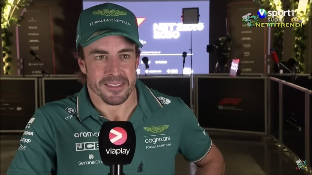 startonpole's tweet photo. Fernando Alonso: 

I told the team If I go first in the first corner I will buy you beers in Australia, so now I need to invite everybody in Australia, but I think we have a picture of Aston Martin leading the race and that is very good news https://t.co/lg2BFx2Dqu