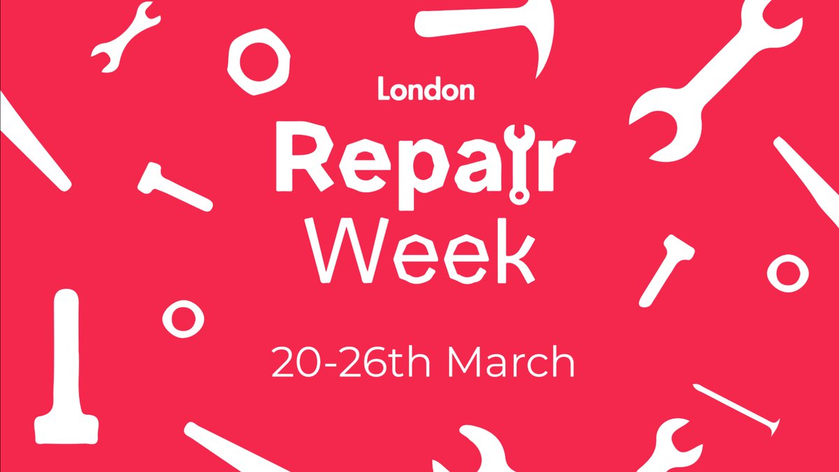 #RepairWeekLDN is happening 20th-26th March! This annual celebration aims to make you fall back in love with your old stuff through a series of repair-themed events across London. @LondonRecycles #RepairWeek #Circulardesign #buildingbloqs
