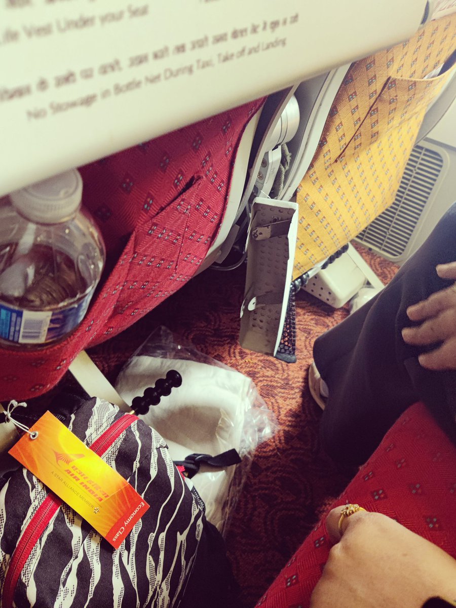 Shankrulz's tweet photo. @airindiain @JM_Scindia I have travelled across the world but believe me this AI flight from Toronto was really in a bad shape. Things were coming out of the chairs and i couldn't believe that this was an international flight. I specially booked Air India to feel the change but I https://t.co/PR96d9NOjr
