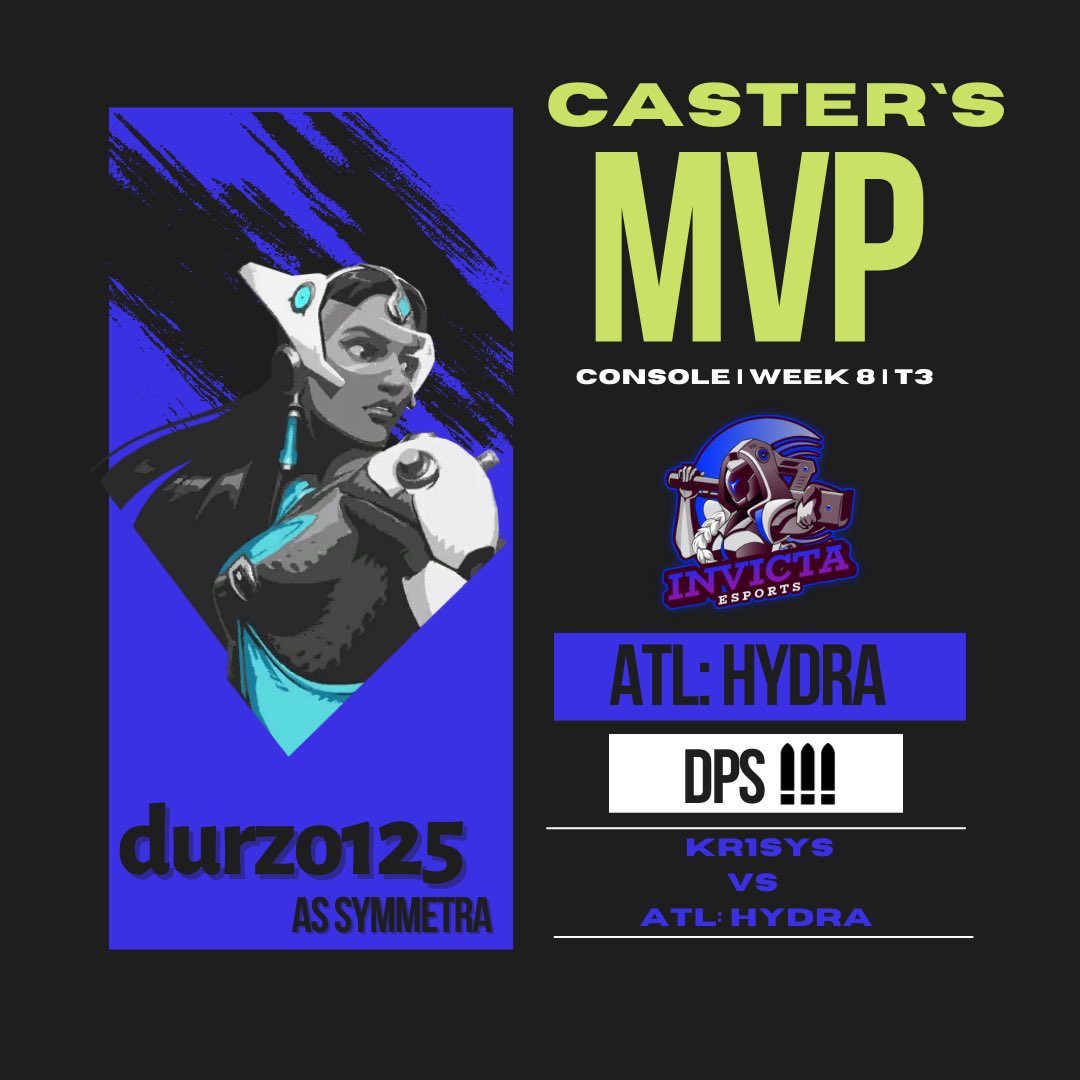 invictaowl's tweet photo. Week 8 DPS Caster Choice MVPs (2)! 
#Overwatch #weareinvicta #esports https://t.co/TD3HPsAb3h