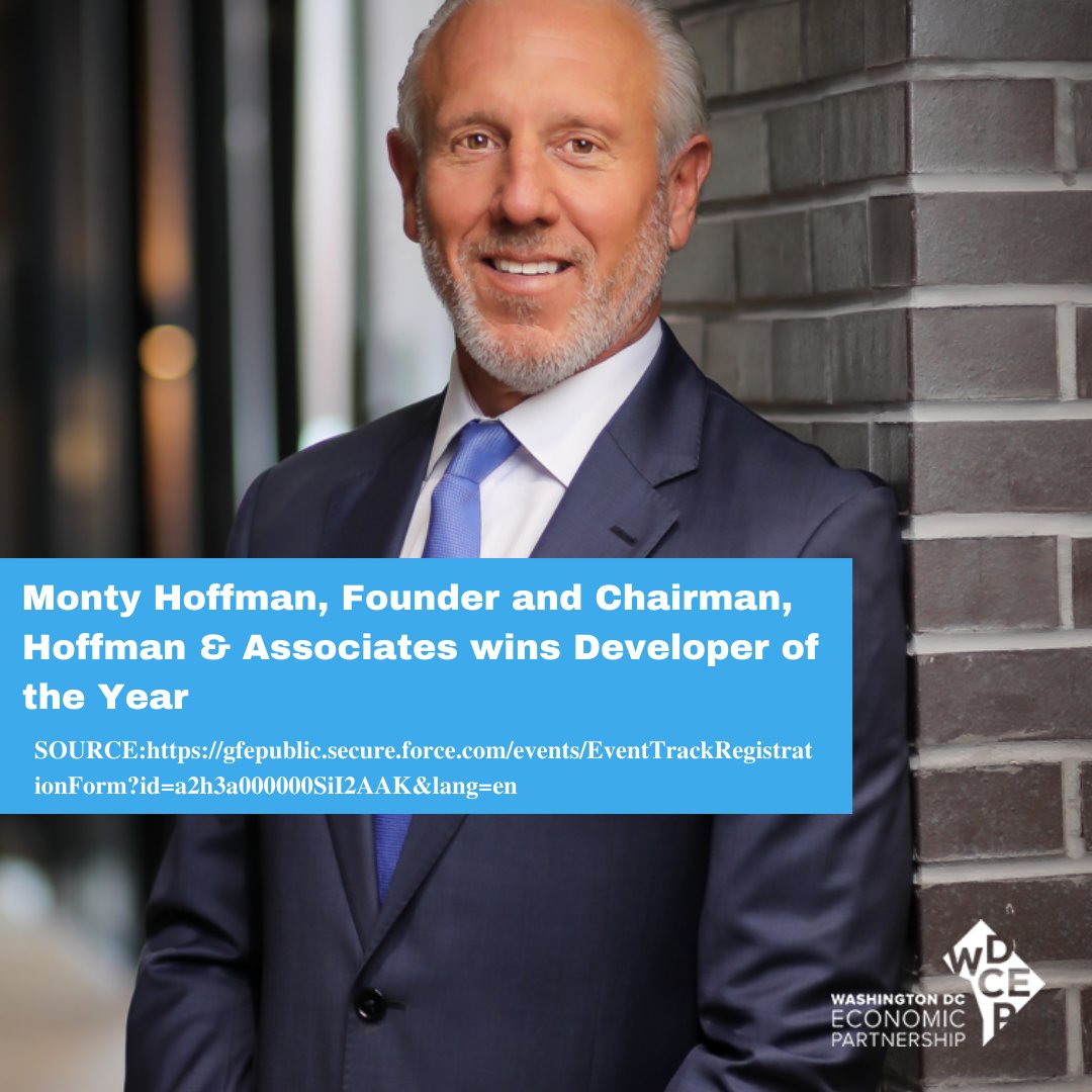 WDCEP's tweet photo. Congrats to Monty Hoffman, Founder & Chairman of @hoffmandev_, for being named Developer of the Year!
Join the celebration at the Best Real Estate Awards on April 27 at the Salamander, Washington, D.C #RealEstateAwards #wdcep
Learn more: https://t.co/bV3qW9tGCQ https://t.co/x4ErvVLTxq