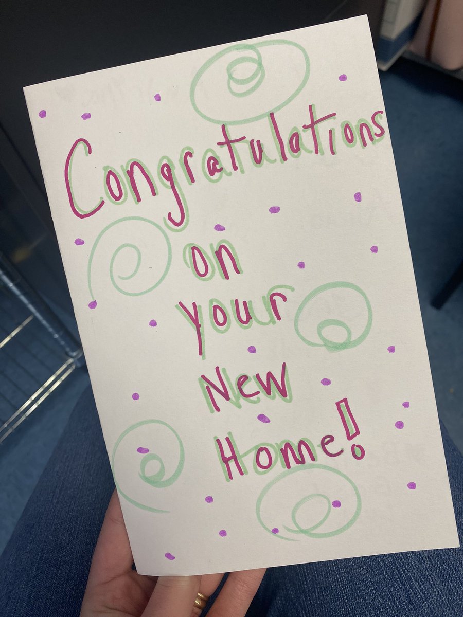 Mrs_Haas1002's tweet photo. My husband and I became homeowners on Friday! Came back to work today to a card from my sweet 4th graders! It’s the little things! 🥰 https://t.co/im0BmMz6ti