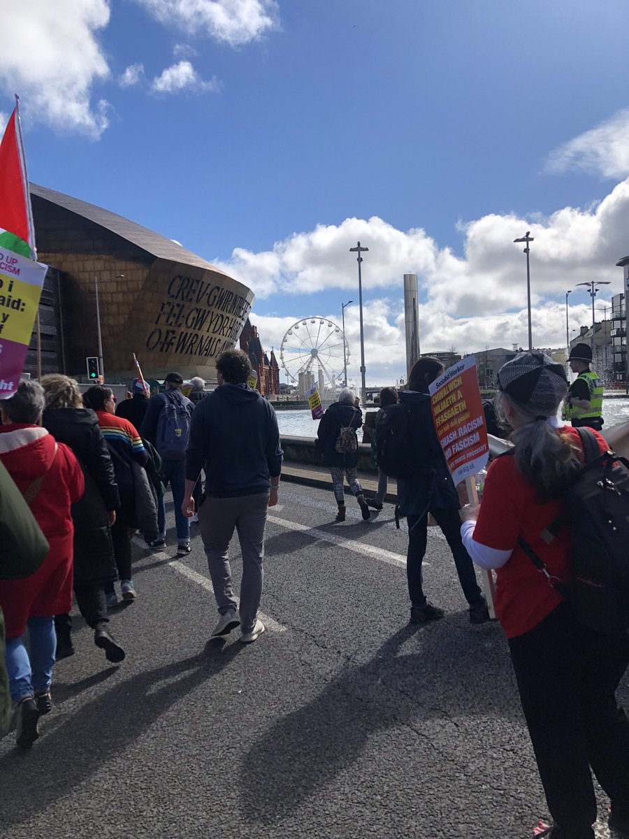 great demonstration on Saturday #standupforracism #cardiff