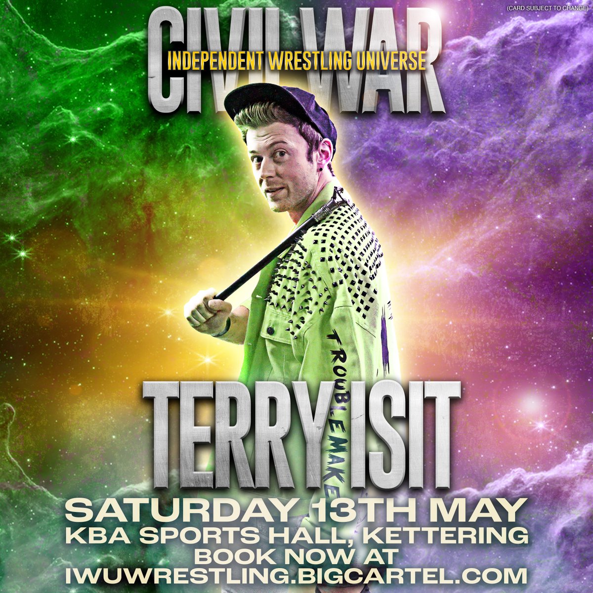 IWUWrestling's tweet photo. The #RulebreakerTroublemaker joins the Classic Family Virus! 

@TerryIsit  turned his back on  IWU to join the Classic Family Virus, will he be the deciding factor in the Civil War Match? Find out on May 13th, tickets available now at https://t.co/or06Oma4CY #IWUCivilWar https://t.co/L1andgLCfz
