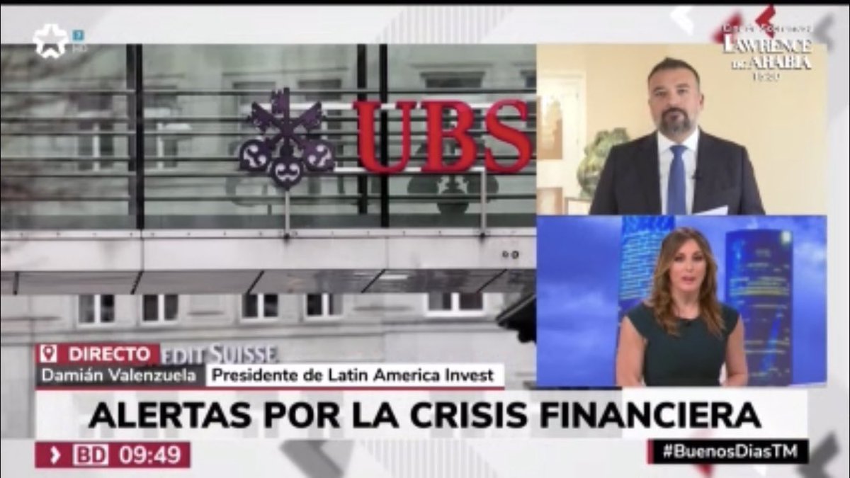 LAInvest's tweet photo. Te invitamos a mirar el análisis de nuestro Presidente @ValenzuelaMayer junto a @lauragomeztv sobre la actual crisis financiera y la llegada de inversión a Madrid. 
.
Ver ahora 👉🏻 https://t.co/UFaRwrFhg6 
.
@telemadrid @LAInvest https://t.co/zhpTuNdntx