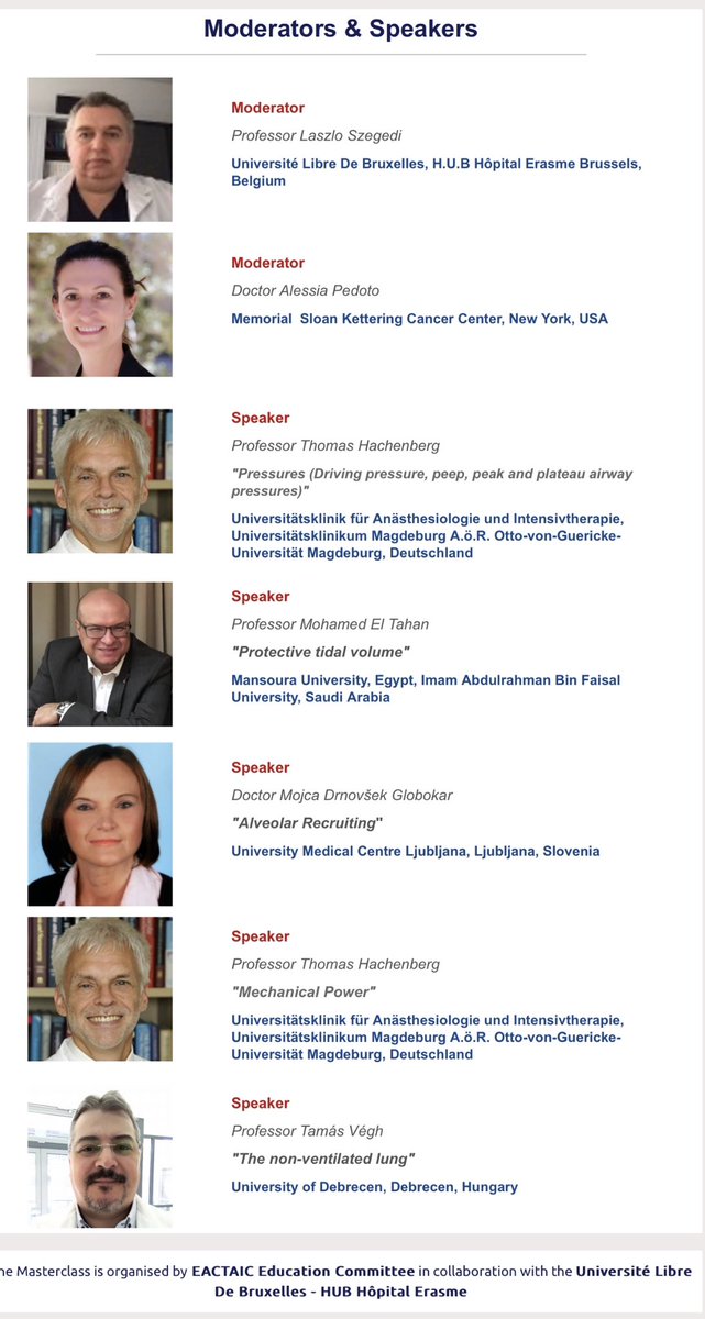 tahan_dr's tweet photo. Another reason to not miss 2nd @EACTAIC #Thoracic #Masterclass in #Brussels on Mar24-25 is to exchange ideas and discuss the experts in #Protectiveventilation #roundtable https://t.co/duaFmLb8a5 @EACTAIC @wfsaorg @JCVAonline @SCVA1997 @scahq @wfsaorg @ESAICTraineeN @ESAIC_org https://t.co/ohmDf1Thxn