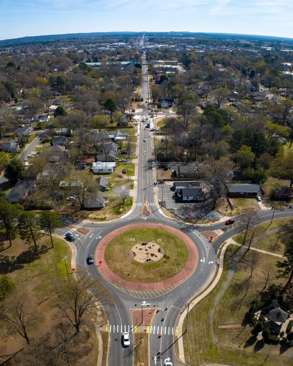 City of Conway, Arkansas on Twitter "Construction of the roundabout at