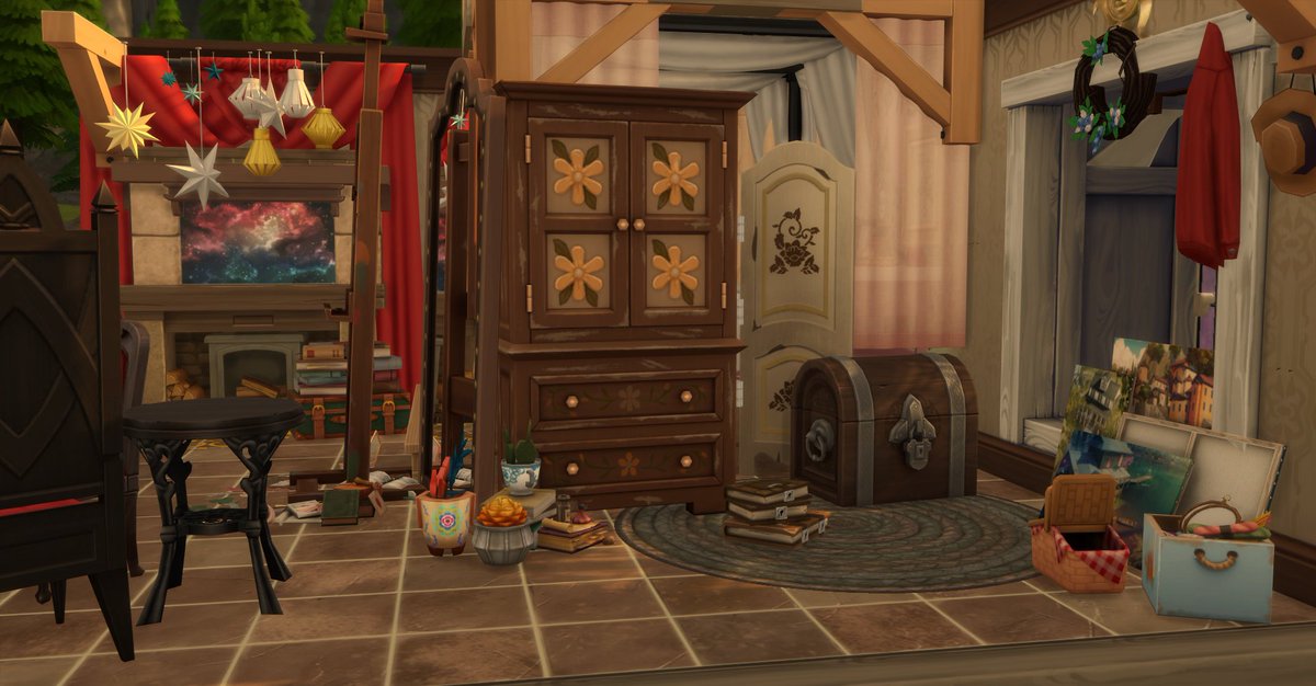 _chuliee_'s tweet photo. Tangled inspired bedroom โก @TheSimCommunity #SCDisney #Disney https://t.co/Xuensi8mr1