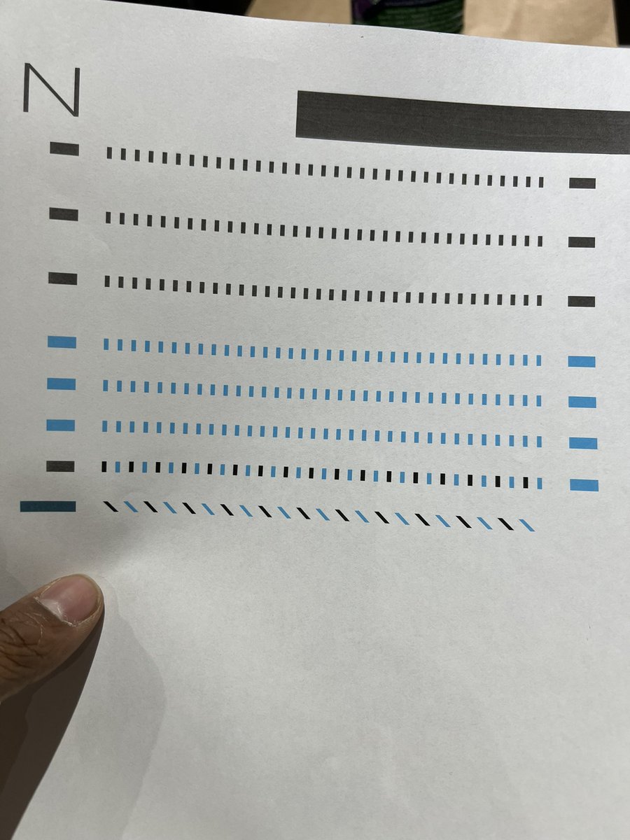 NoelClarke's tweet photo. Spent the day trying to figure out exactly what this homework was for my 7yr old only to find out it’s a printer ink test. 😩 I thought damn! These kids are learning some REAL technical new age code shit. https://t.co/qGvgE0S4G5