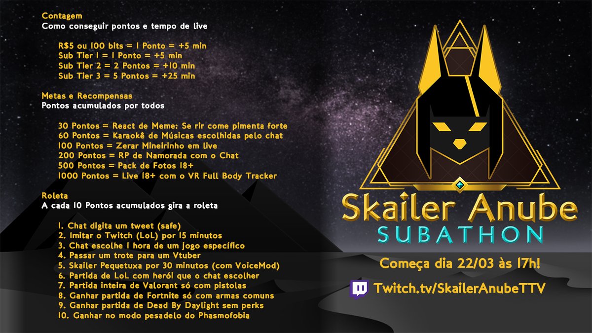 Skailer Anube 💛 Vtuber BR 🔞 tweet media