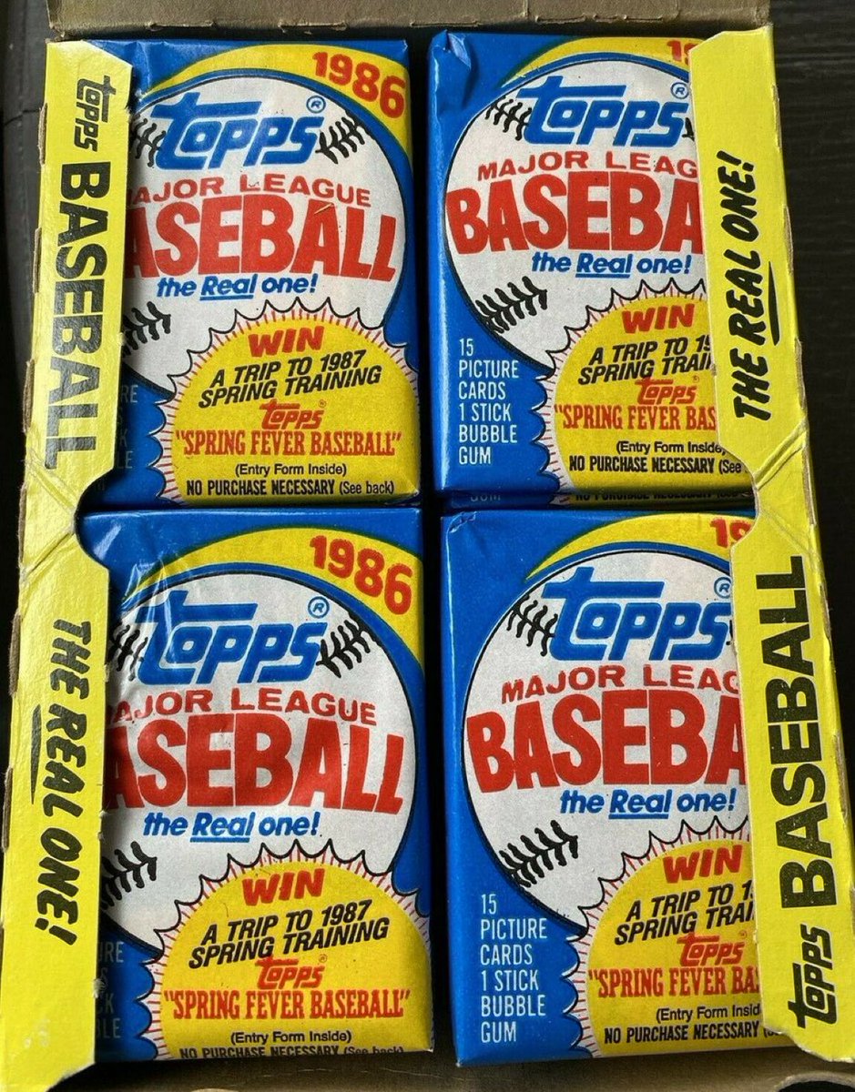 Super70sSports's tweet photo. Nothing heralded the arrival of spring when I was a kid quite like seeing the first new Topps packs out in a store. It was a joyous occasion. https://t.co/SebyQkOZlO