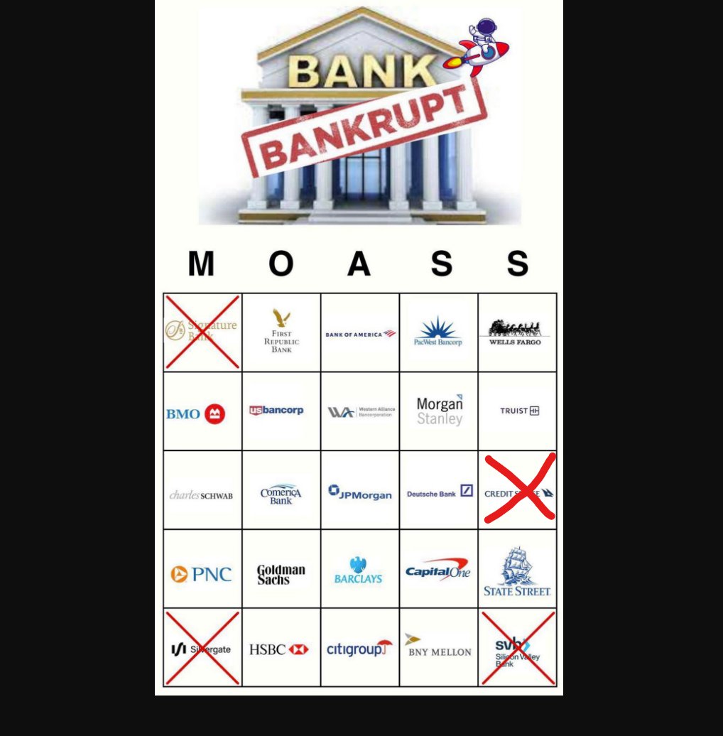 WallStreetMav's tweet photo. BANKruptcy Bingo card updated ... https://t.co/UMTvg5dBv4